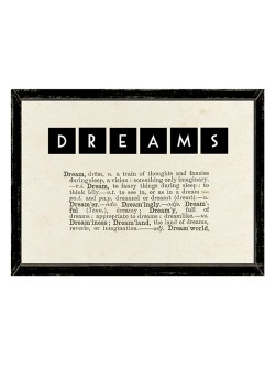 East of India DREAMS Dictionary Framed Print