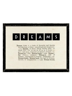 East of India DREAMS Dictionary Framed Print